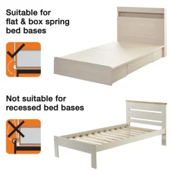 Harrogate Bed Rail - White
