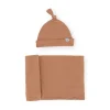 Little Unicorn Stretch Knit Hat & Swaddle Set