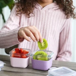 Melii Glass Containers with Silicone Sleeve 3 Pack