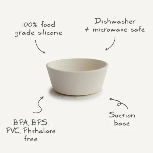 Mushie Silicone Suction Bowl