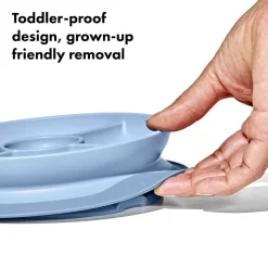 OXO Tot Stick & Stay Suction Divided Plate
