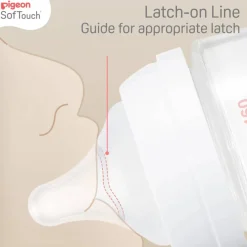 Pigeon SoftTouch Wide Neck Bottle Glass