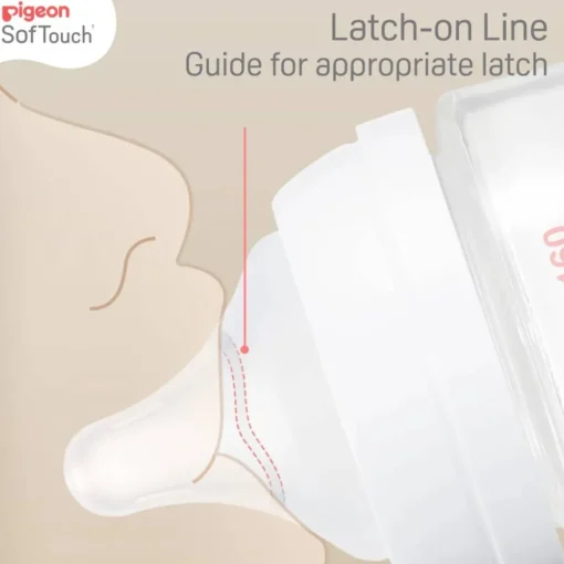 Pigeon SoftTouch Wide Neck Bottle Glass