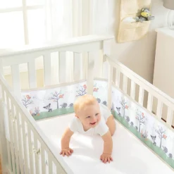 Print Breathable Mesh Cot Liner - 4 Sides