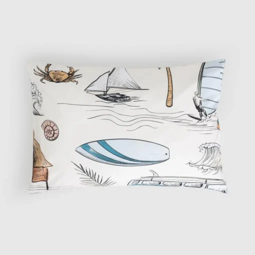 Squiggles Cotton Toddler Pillowcase