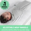 SwaddleMe by Ingenuity Monogram Collection Stage 1 1.0 tog Swaddle 1pk