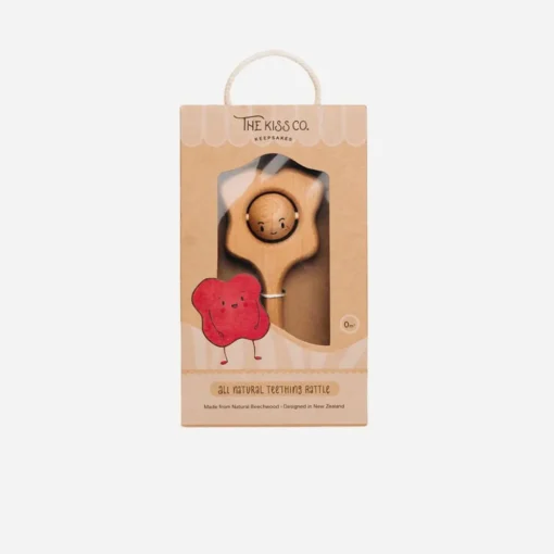 The Kiss Co - Pēpi Kiss - All Natural Teething Rattle