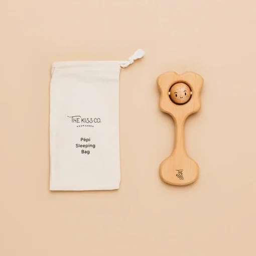 The Kiss Co - Pēpi Kiss - All Natural Teething Rattle