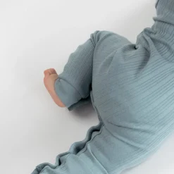 Woolbabe Merino/Organic Cotton Long Sleeve Henley Suit - Daydream Collection